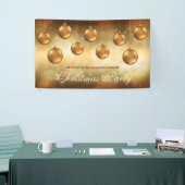 Gouden Gele kerstcadeautjes - Kerstfeest Spandoek (Beurs)