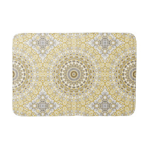 Gouden Gele Mandala Patroon Badmat