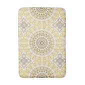 Gouden Gele Mandala Patroon Badmat (Voorkant Verticaal)