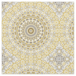 Gouden Gele Mandala Patroon Stof