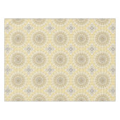 Gouden Gele Mandala Patroon Tafelkleed (Voorkant (Horizontaal))