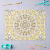 Gouden Gele Mandala Patroon Tissuepapier (Craft)