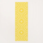 Gouden Gele Mandala Patroon Yogamat (Achterkant)
