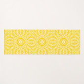 Gouden Gele Mandala Patroon Yogamat (Voorkant (horizontaal))