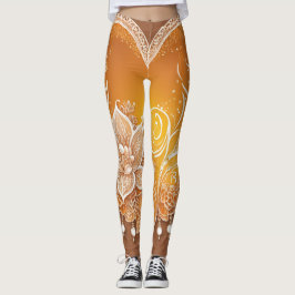 Gouden Gele Parels AI kunst Leggings