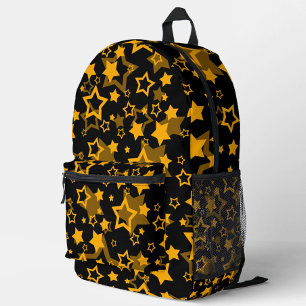 Gouden Gele Sterren Glitter Ontwerp  Bedrukte Rugzak