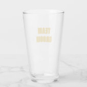 Gouden Gele Team Bruidegom Bachelorfeest Glas (Achterkant)