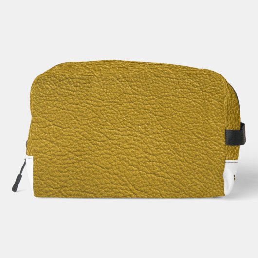 Gouden gele toilettas toilettasje (Achterkant)