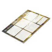 Gouden Gele Tulp Weekplanner Notitieblok (Schuin)
