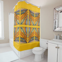 Gouden Gele Woestijn Inspiraties Douchegordijn