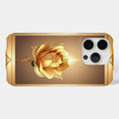 Gouden Gelijste Roos Decoratieve Kunst Case-Mate iPhone Case (Achterkant (horizontaal))