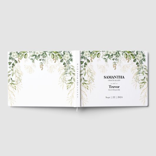 Gouden Geloften: een botanisch huwelijksgastenboek Gastenboek (Volledig)