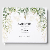 Gouden Geloften: een botanisch huwelijksgastenboek Gastenboek (Voorkant)