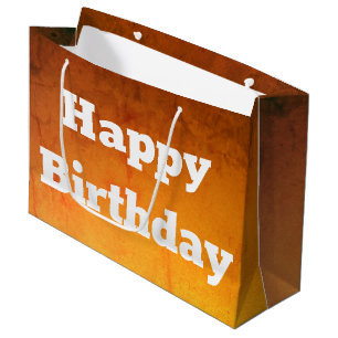 Gouden Gelukkige Verjaardag Gift Bag Groot Cadeauzakje