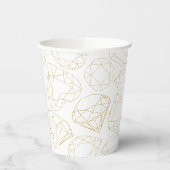 Gouden Gem Glitter Verjaardag Party Papieren Cups Papieren Bekers (Links)