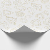 Gouden Gem Patroon Verjaardag Inpakpapier (Hoek)