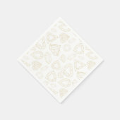 Gouden Gem Patroon Verjaardagsfeest Servetten (Hoek)