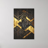 Gouden Geometrie Canvas Afdruk (Voorkant)