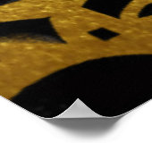 Gouden Geometrie: Een Moderne Gloed Poster (Hoek)