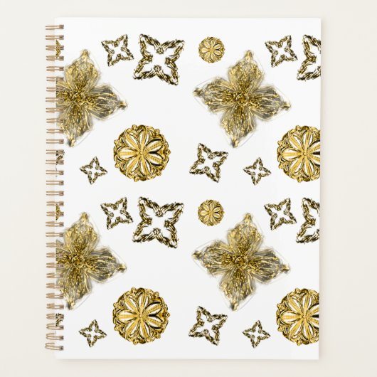 Gouden geometrie elementen Planner (Voorkant)