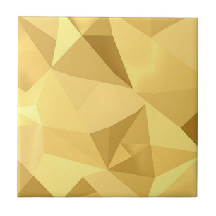 Gouden Geometrisch Abstract Patroon Tegeltje