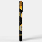 Gouden geometrisch ontwerp op zwart Case-Mate iPhone case (Achterkant / Rechts)