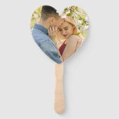 Gouden Geometrisch Trouwprogramma Handwaaier (Achterkant)