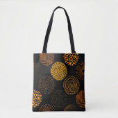 Gouden geometrische Abstracte cirkels Tote Bag (Voorkant)