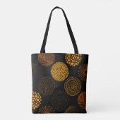 Gouden geometrische Abstracte cirkels Tote Bag (Achterkant)