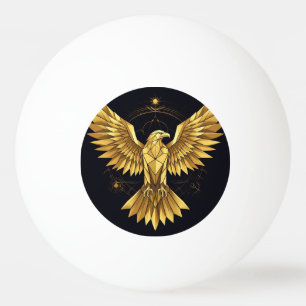Gouden Geometrische Adelaar Pingpongbal