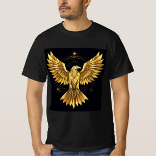 Gouden Geometrische Adelaar T-shirt