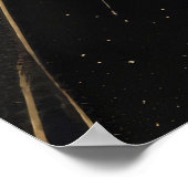 Gouden Geometrische Aurora Poster (Hoek)