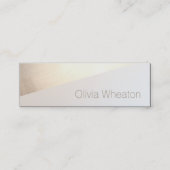 Gouden Geometrische Beauty Salon Hair Stylist Mini Visitekaartje (Voorkant)