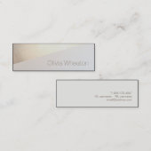 Gouden Geometrische Beauty Salon Hair Stylist Mini Visitekaartje (Voorkant / Achterkant)