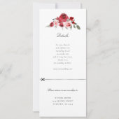 Gouden Geometrische Bloemen Uitnodiging WRSVP (Achterkant)