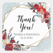 Gouden Geometrische Boho Bloemen Bruiloft Stickers