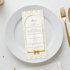 Gouden Geometrische Boog Art Deco Geïnspireerde Tr Menu