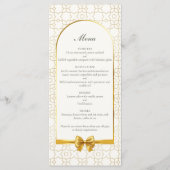 Gouden Geometrische Boog Art Deco Geïnspireerde Tr Menu (Voorkant)