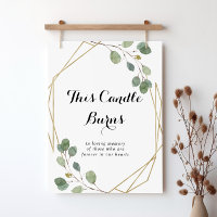 Gouden Geometrische Calligrafie Deze Kaars Brandt