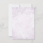 Gouden Geometrische Diamanten Lavendel Trouw-RSVP RSVP Kaartje (Achterkant)