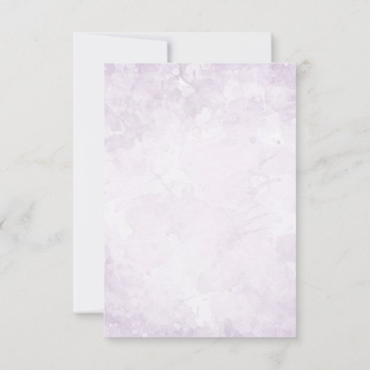 Gouden Geometrische Diamanten Lavendel Trouw-RSVP RSVP Kaartje (Achterkant)