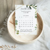 Gouden Geometrische Eucalyptus Sla de Datumkalende Save The Date
