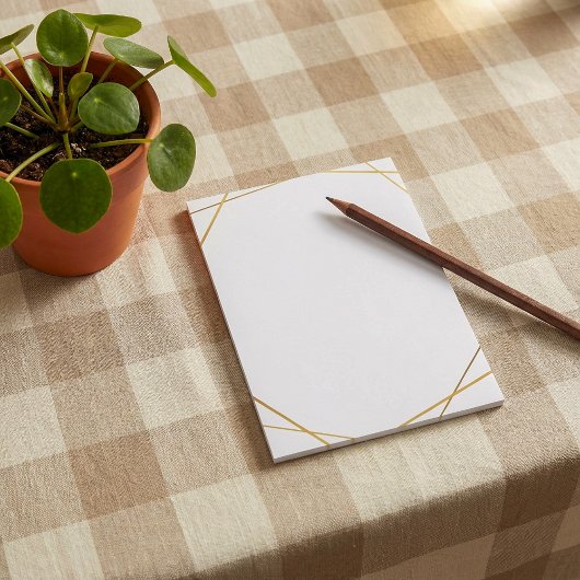 Gouden geometrische gouden effect noten post-it® notes