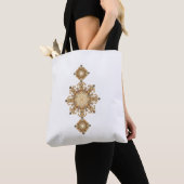 Gouden Geometrische Harmonie Tote Bag (Dichtbij)