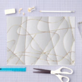 Gouden geometrische lijnen tissuepapier (Craft)