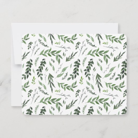 Gouden geometrische lijsten blad bruiloft antwoord (Achterkant)