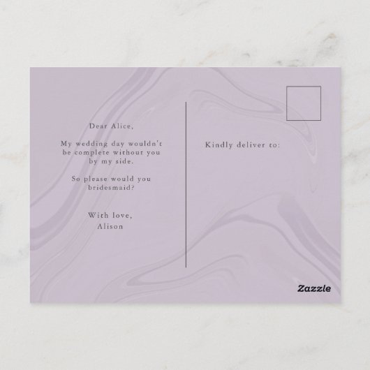 gouden geometrische marmerbare bruidsschat briefkaart (Achterkant)