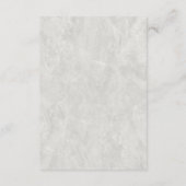 Gouden Geometrische Marmeren Bruiloft Details Informatiekaartje (Achterkant)