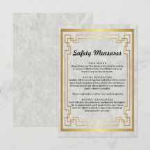 Gouden Geometrische Marmeren Veiligheidsmaatregele