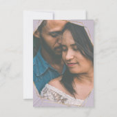 gouden geometrische marmerfoto Save the Date Kaart (Achterkant)